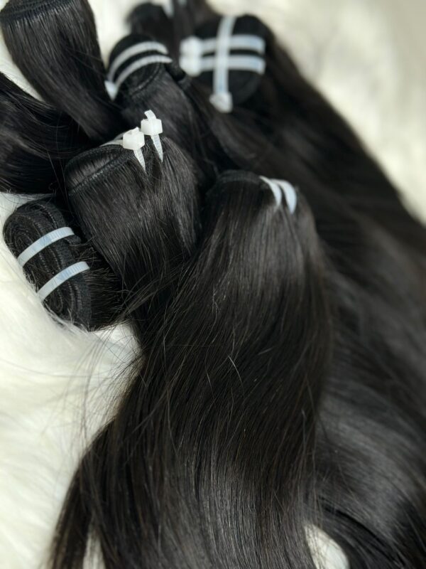 Raw Hair Bundle Straight (Natural Black) - Image 6